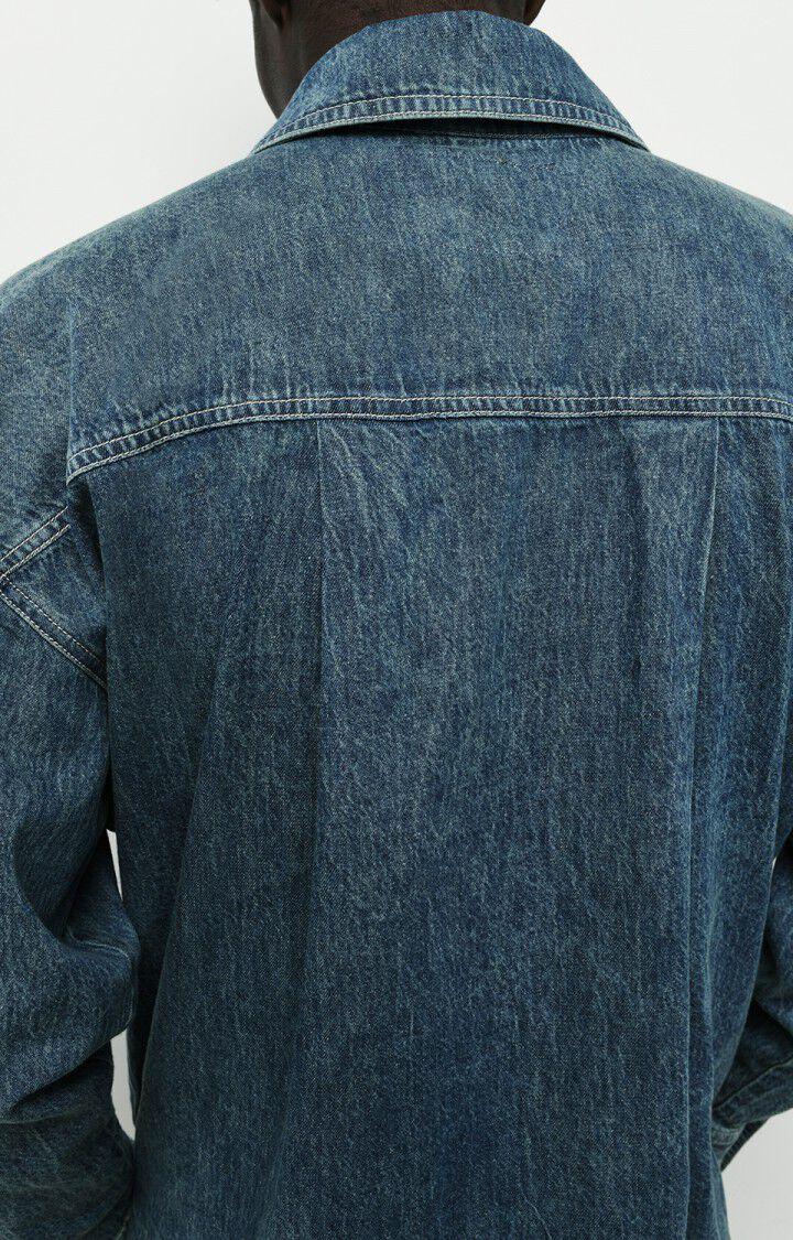 American Vintage Chemise Homme Fybee - BLEU STONE Manches Longues Bleu - E22