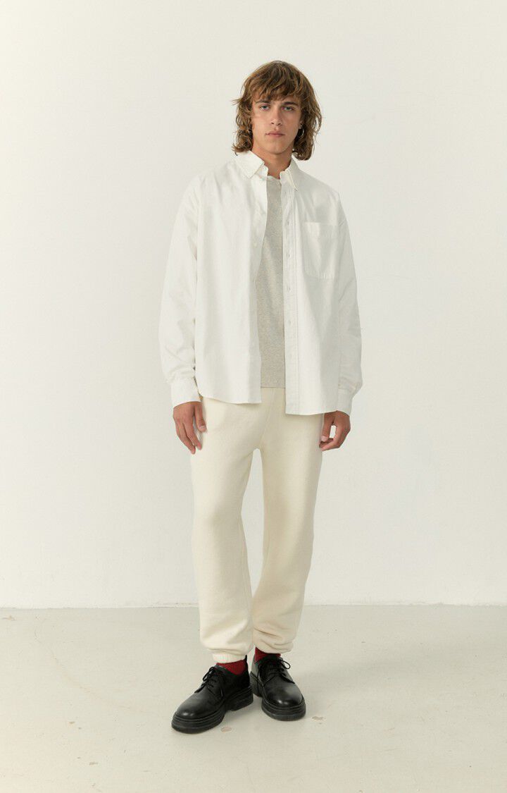 American Vintage Chemise Homme Giony - BLANC 62 Manches Longues Blanc - E23