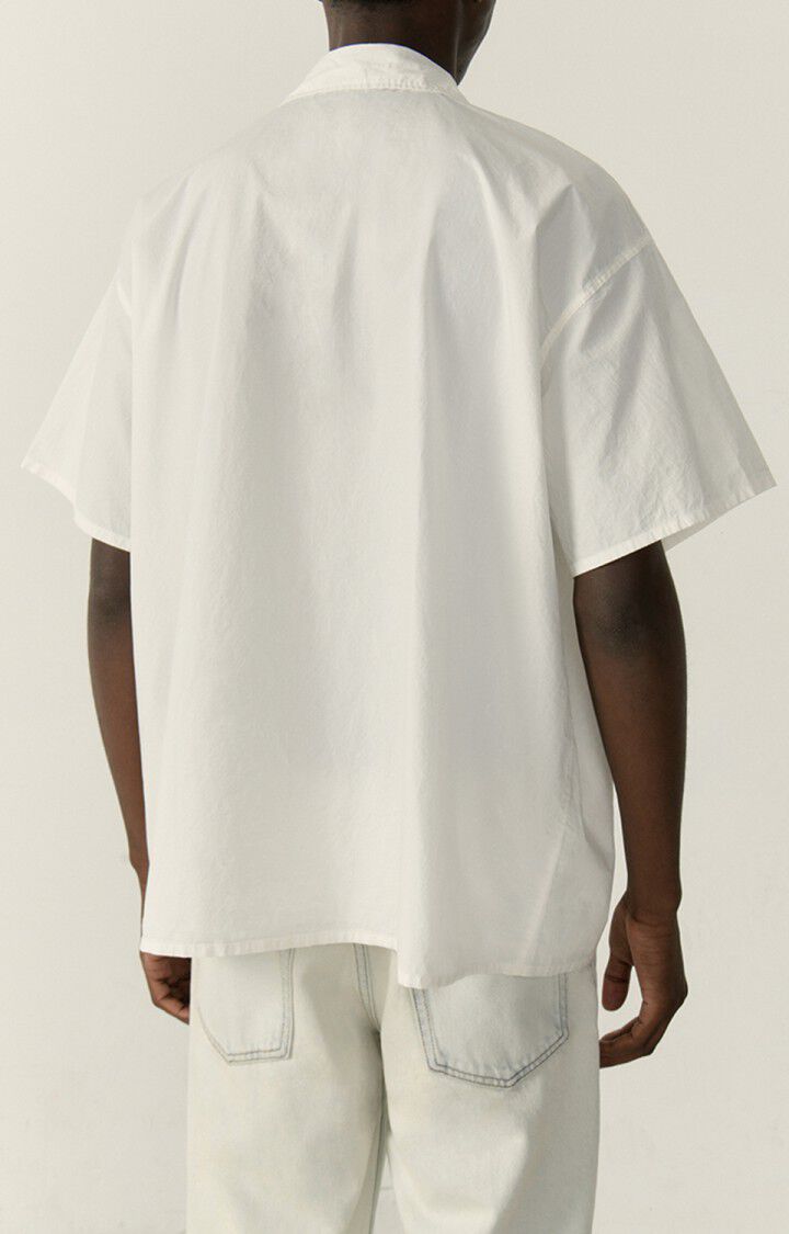 American Vintage Chemise Homme Hydway - BLANC 23 Manches Courtes Blanc - E23