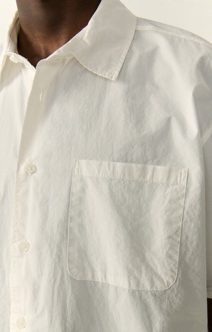 American Vintage Chemise Homme Hydway - BLANC 23 Manches Courtes Blanc - E23