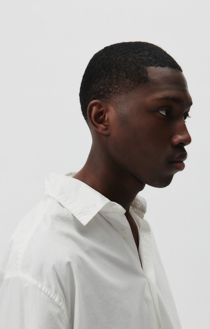 American Vintage Chemise Homme Hydway - BLANC 67 Manches Longues Blanc - H23