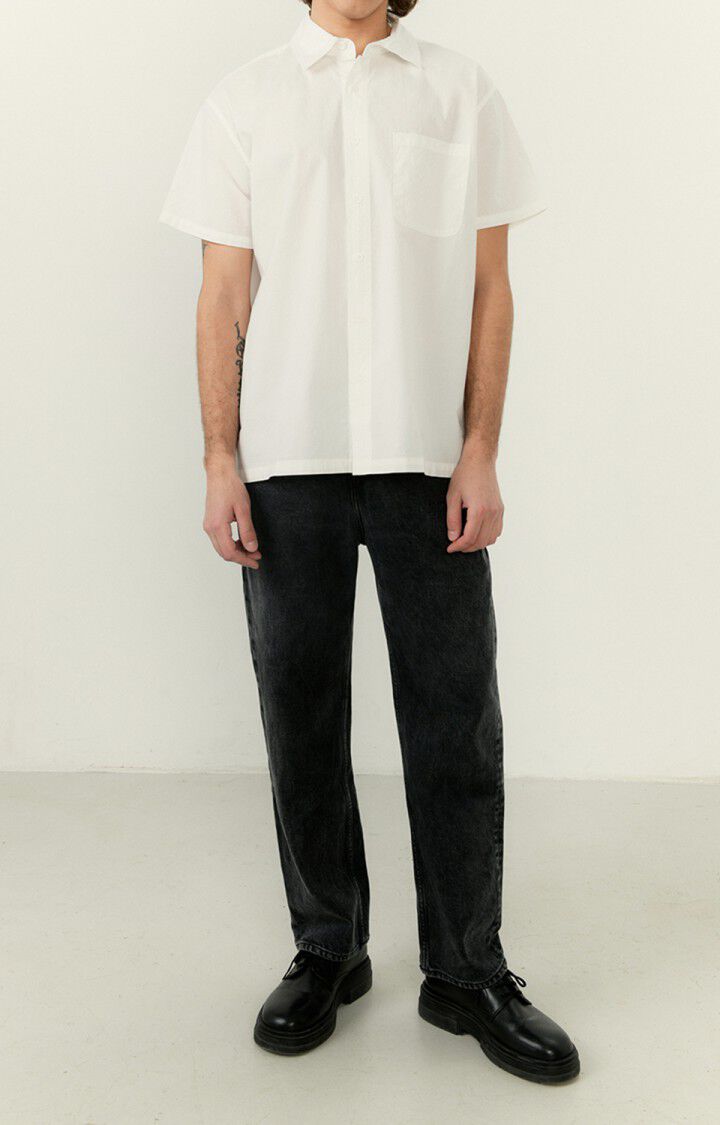 American Vintage Chemise Homme Hydway - BLANC Manches Courtes Blanc - H22