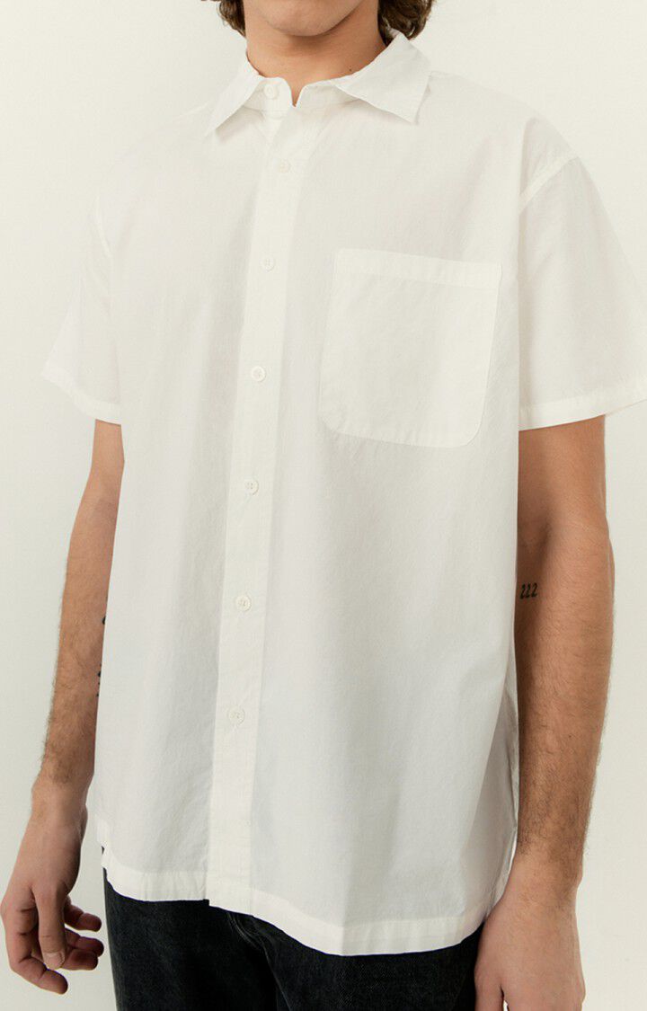 american vintage Chemise homme Hydway - BLANC Manches courtes Blanc - H22