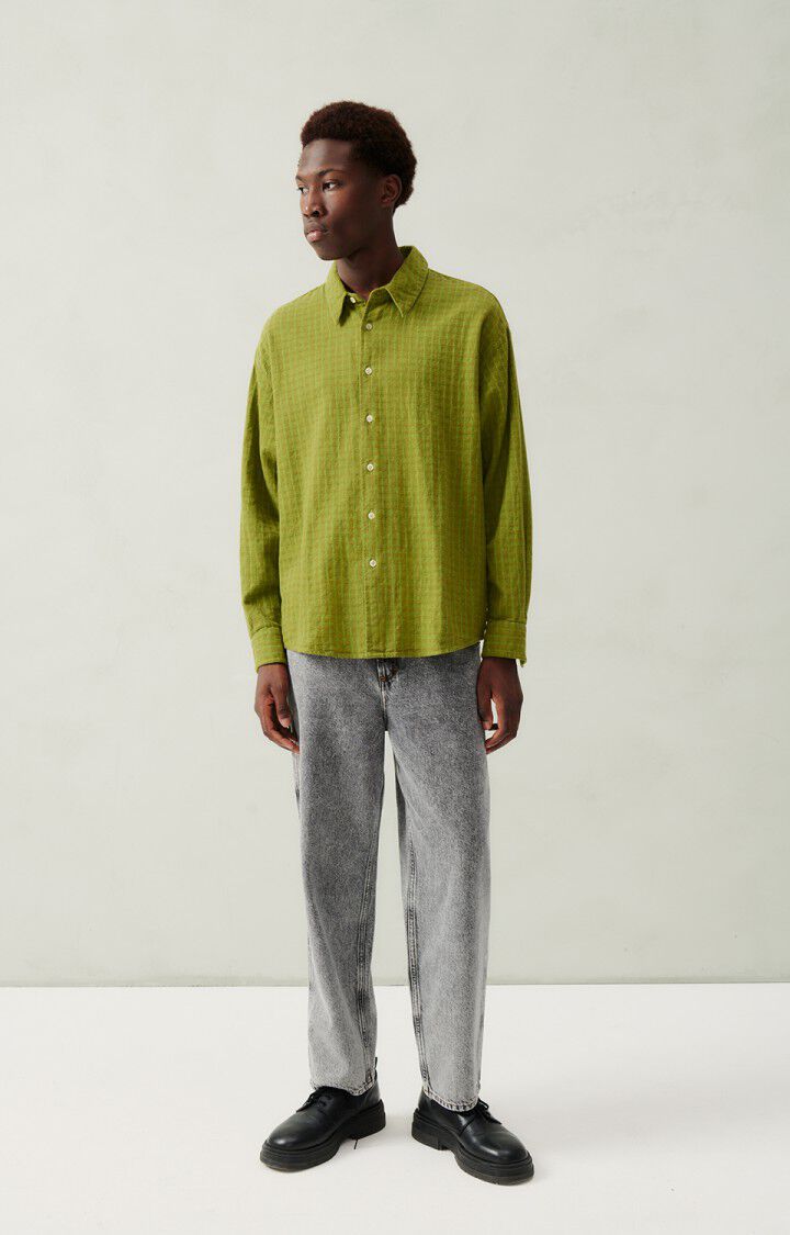 American Vintage Chemise Homme Jofty - MARAIS 62 Manches Longues Vert - H23