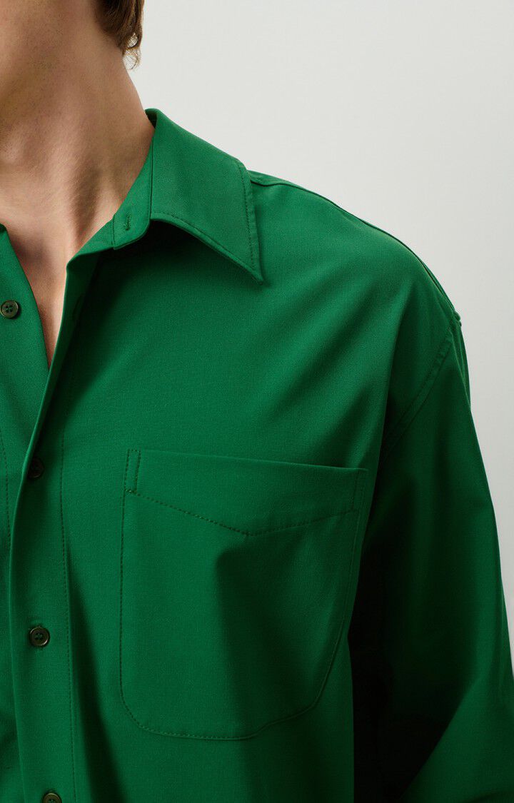 American Vintage Chemise Homme Kabird - FORET 62 Manches Longues Vert - H24