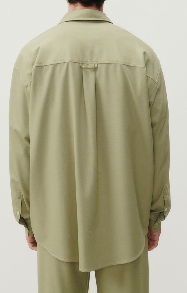 American Vintage Chemise Homme Kabird - LEVAIN 62 Manches Longues Beige - E24