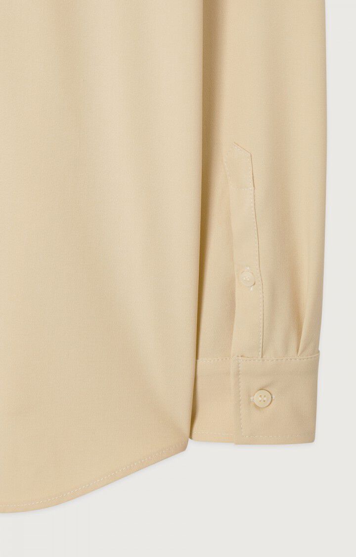 American Vintage Chemise Homme Kabird - PECAN Manches Longues Beige - E23B