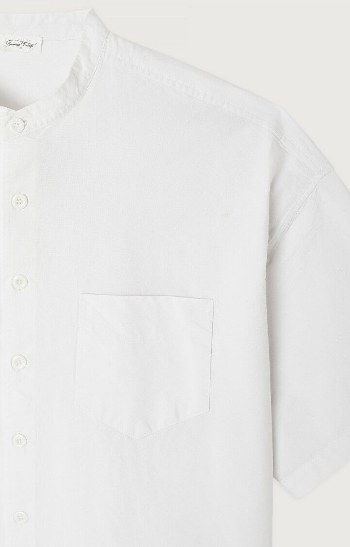 American Vintage Chemise Homme Obyg - BLANC 25 Manches Courtes Blanc - E25