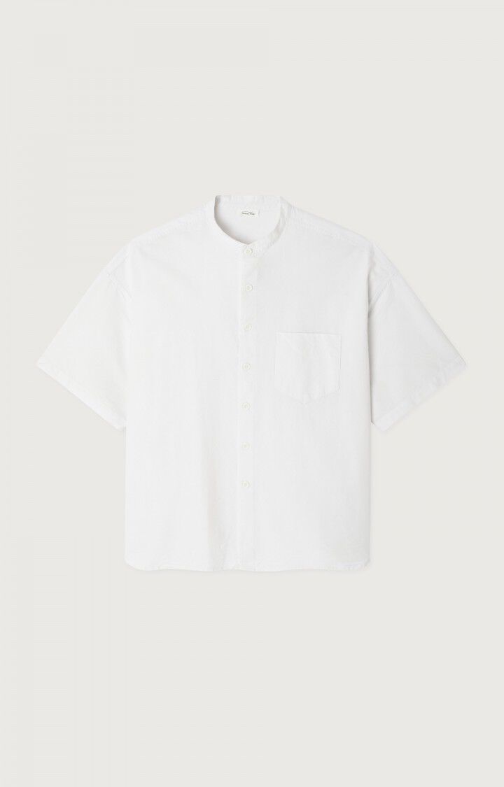 american vintage Chemise homme Obyg - BLANC 25 Manches courtes Blanc - E25