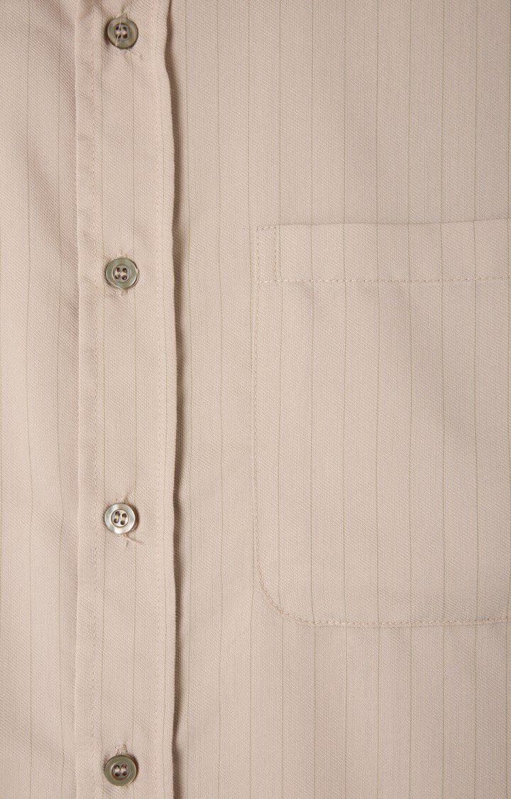 American Vintage Chemise Homme Okyrow - EPAUTRE RAYE OLIVIER 62 Manches Longues Vert - E25