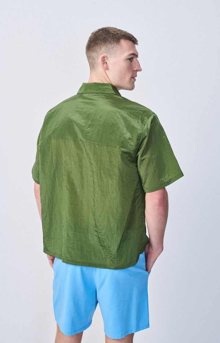 American Vintage Chemise Homme Ovostreet - MARAIS Manches Courtes Vert - E22