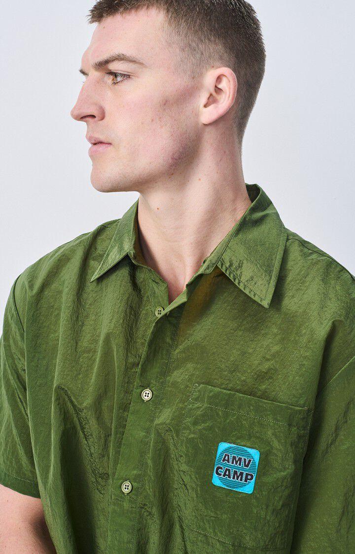 American Vintage Chemise Homme Ovostreet - MARAIS Manches Courtes Vert - E22