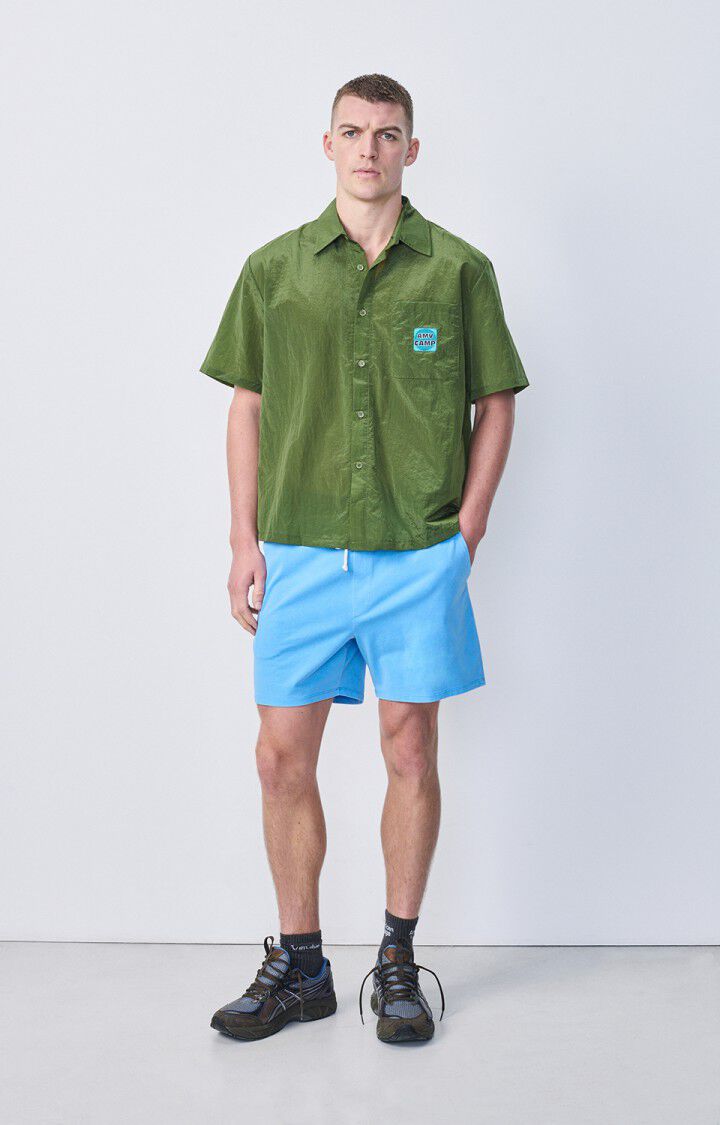 American Vintage Chemise Homme Ovostreet - MARAIS Manches Courtes Vert - E22