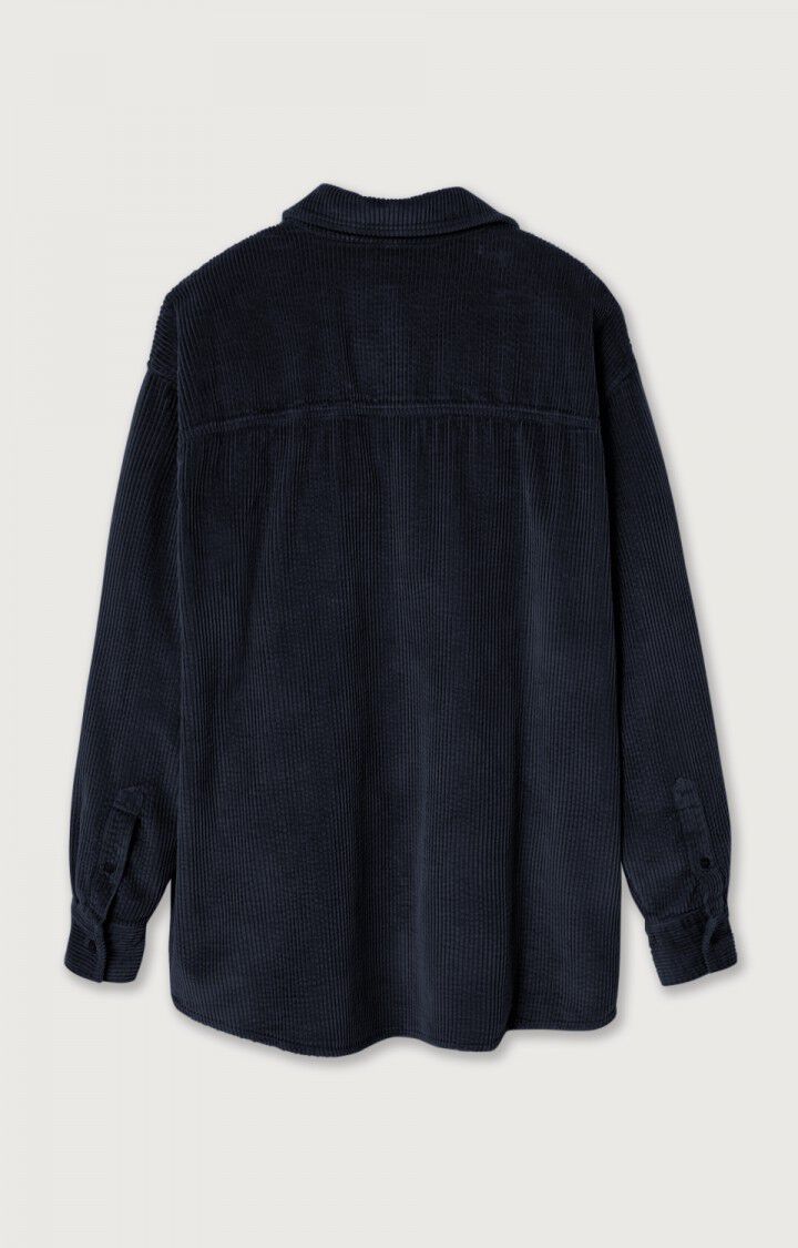 American Vintage Chemise Homme Padow - ABYSSE 60 Manches Longues Bleu - H22B