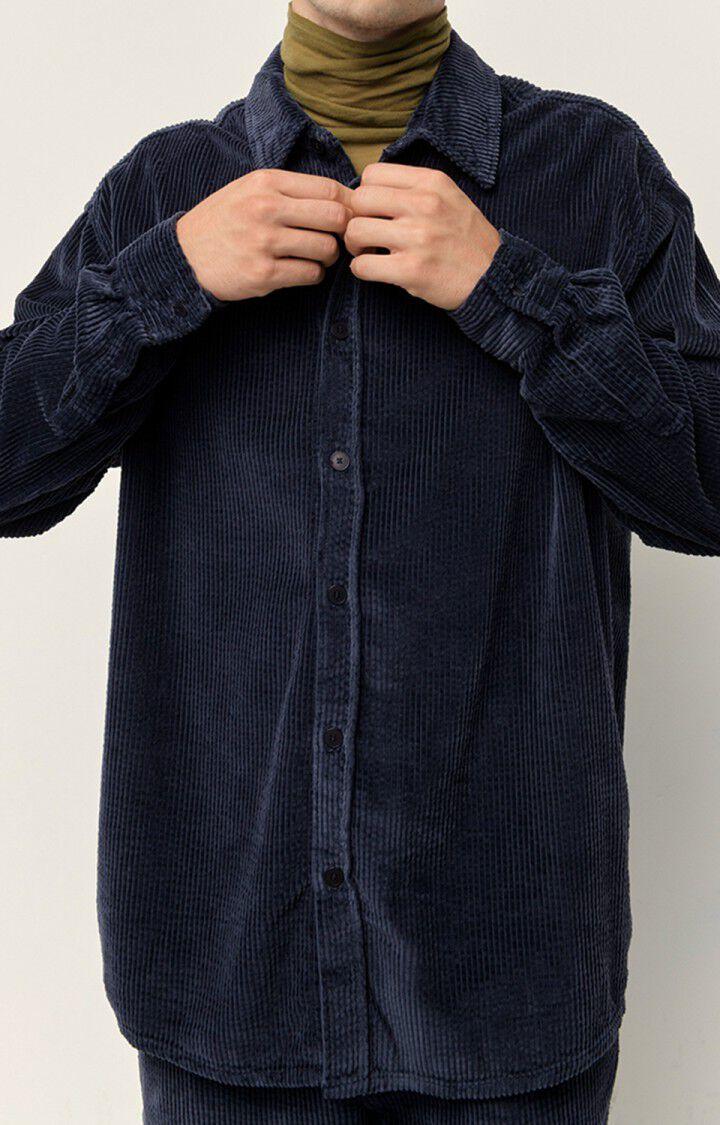 american vintage Chemise homme Padow - ABYSSE 60 Manches longues Bleu - H22