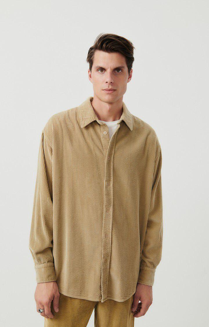 american vintage Chemise homme Padow - AVOINE VINTAGE 60 Manches longues Beige - H23