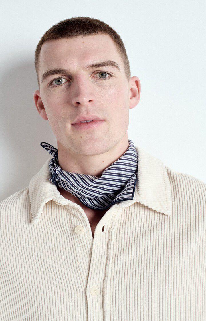 American Vintage Chemise Homme Padow - ECRU VINTAGE 60 Manches Longues Beige - E25