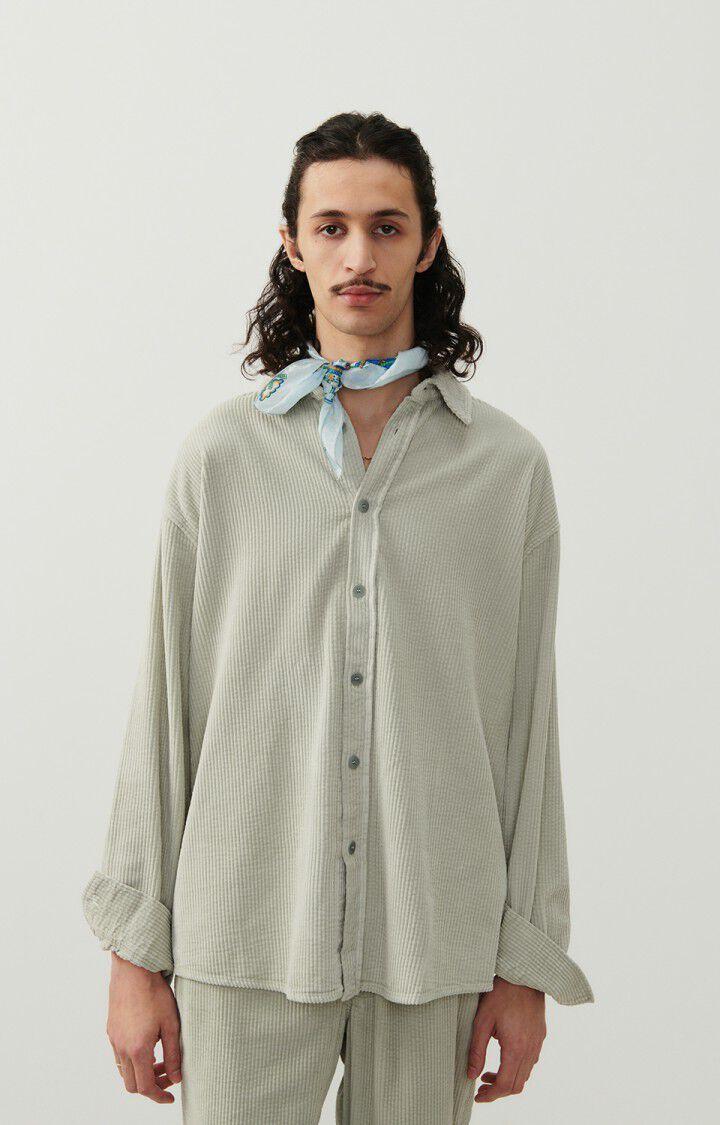 american vintage Chemise homme Padow - FALAISE VINTAGE 60 Manches longues Gris - E24