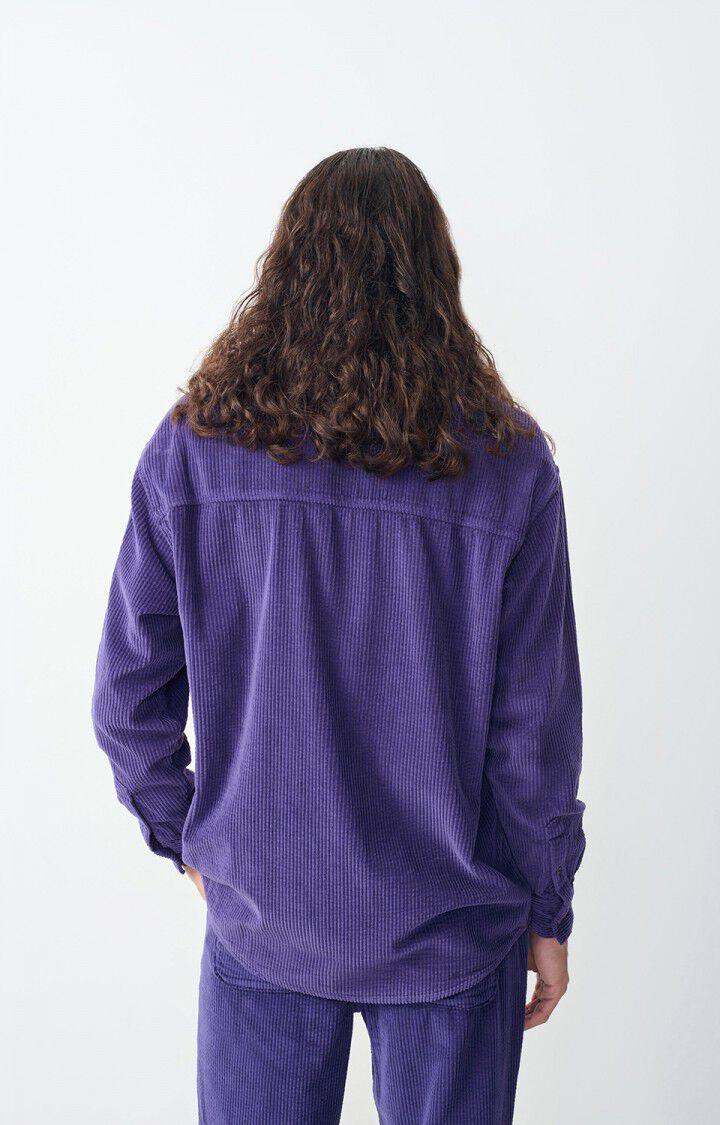 American Vintage Chemise Homme Padow - GALACTIQUE VINTAGE 60 Manches Longues Violet - H24