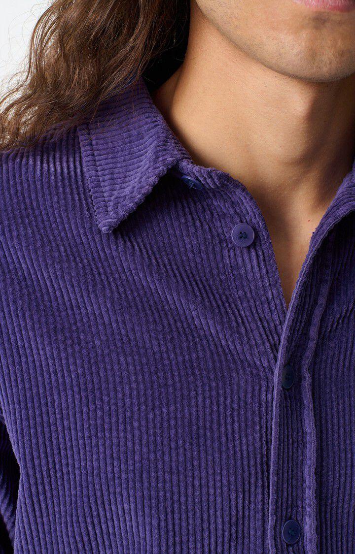 American Vintage Chemise Homme Padow - GALACTIQUE VINTAGE 60 Manches Longues Violet - H24
