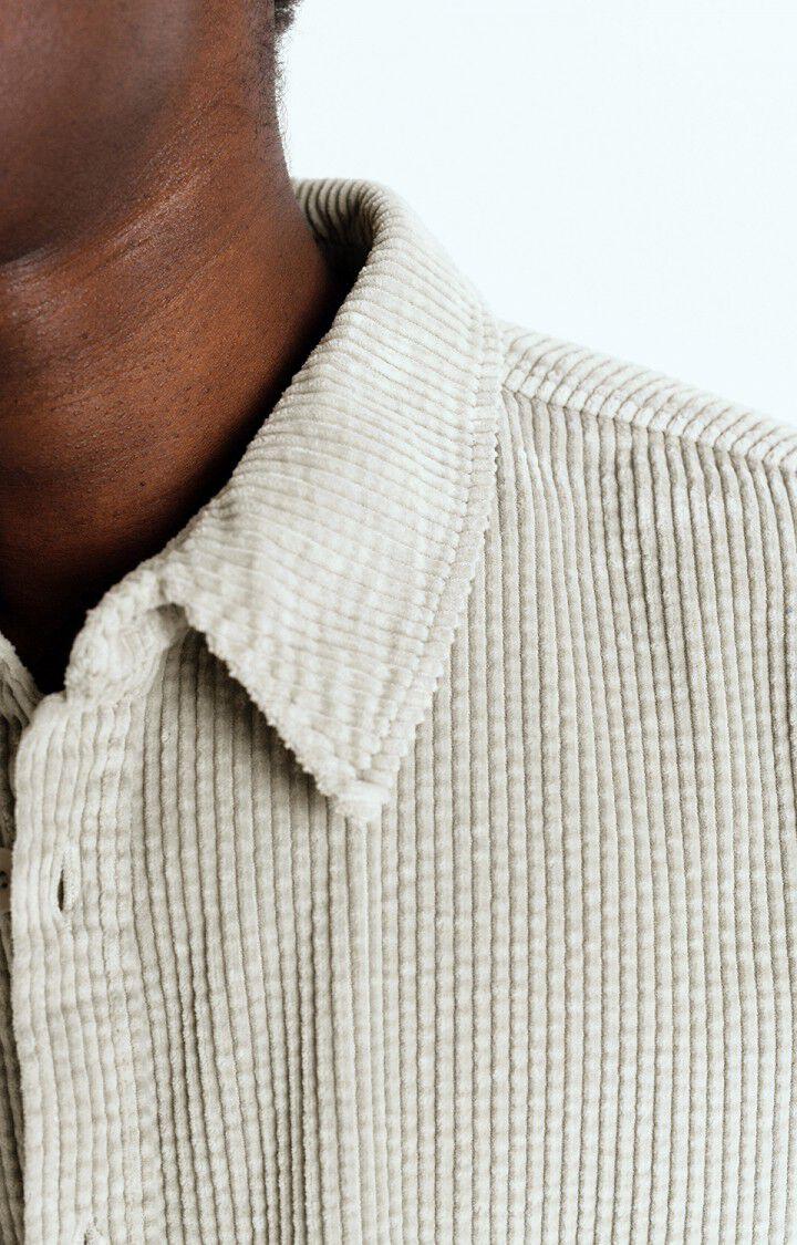 American Vintage Chemise Homme Padow - GRISOU VINTAGE 60 Manches Longues Gris - E25