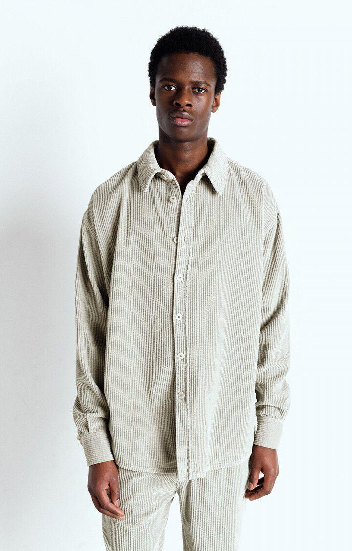 american vintage Chemise homme Padow - GRISOU VINTAGE 60 Manches longues Gris - E25