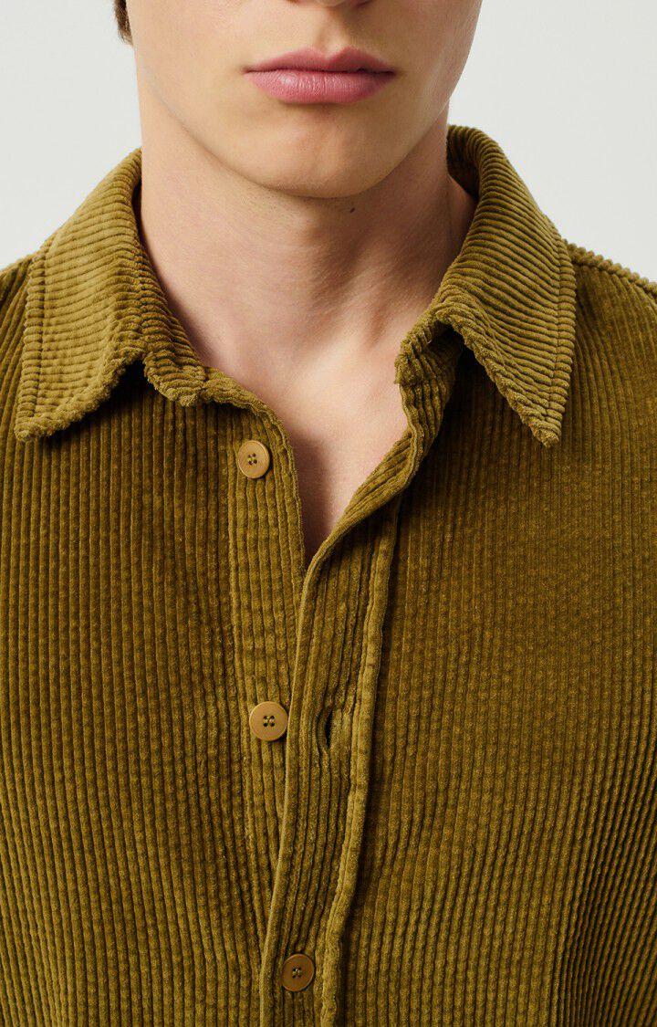 American Vintage Chemise Homme Padow - JEUNES POUSSES VINTAGE 60 Manches Longues Marron - H24