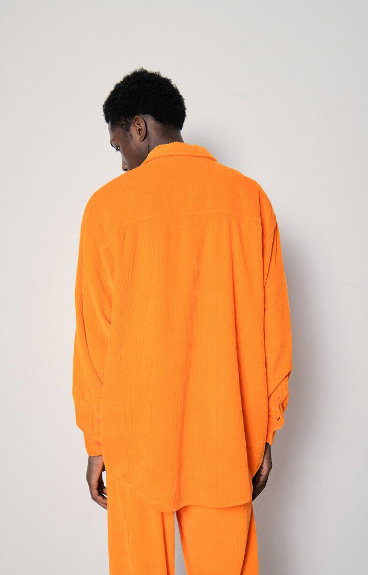American Vintage Chemise Homme Padow - JUS D ORANGE 60 Manches Longues Orange - E23