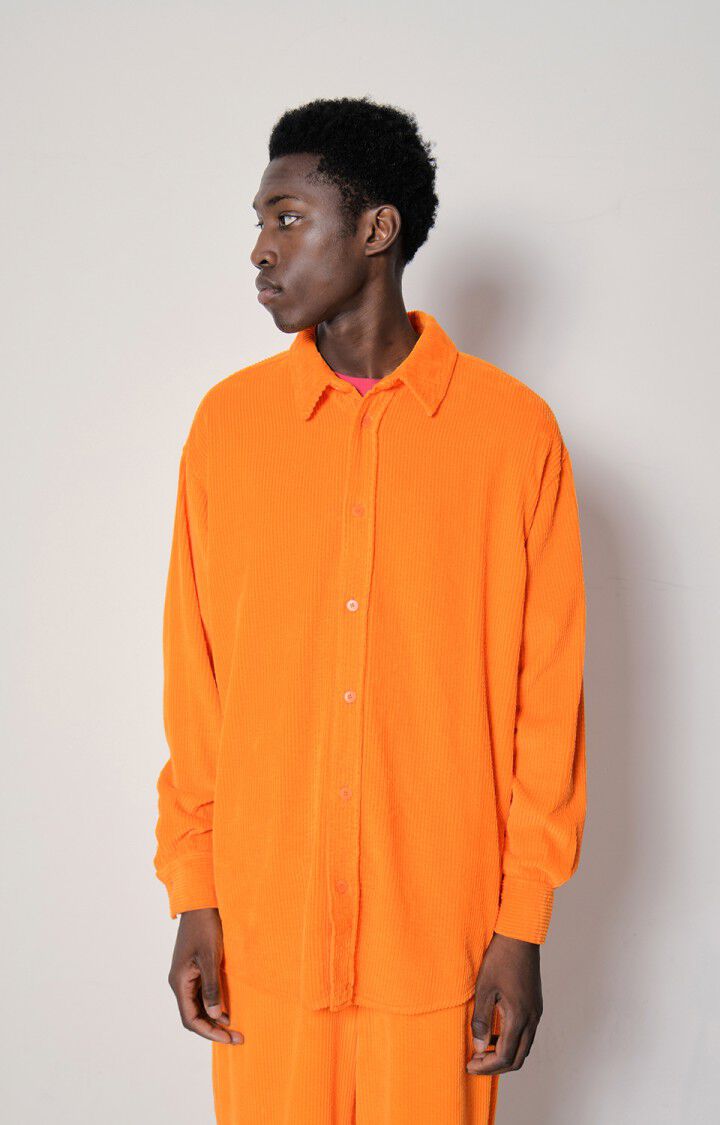 american vintage Chemise homme Padow - JUS D ORANGE 60 Manches longues Orange - E23