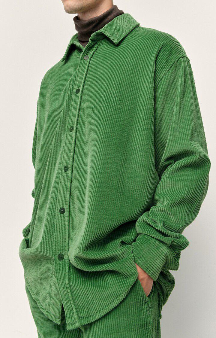 american vintage Chemise homme Padow - MENTHE 60 Manches longues Vert - H22
