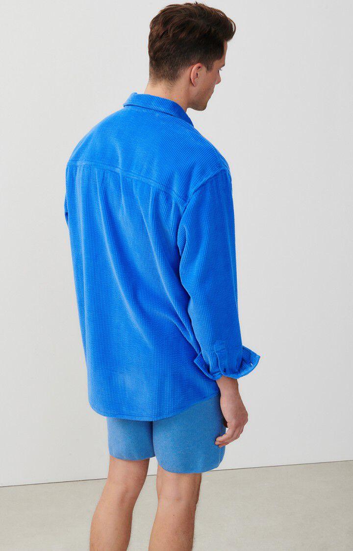 American Vintage Chemise Homme Padow - RIVAGE VINTAGE 60 Manches Longues Bleu - E24