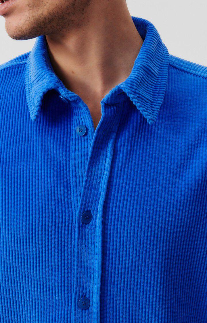 American Vintage Chemise Homme Padow - RIVAGE VINTAGE 60 Manches Longues Bleu - E24