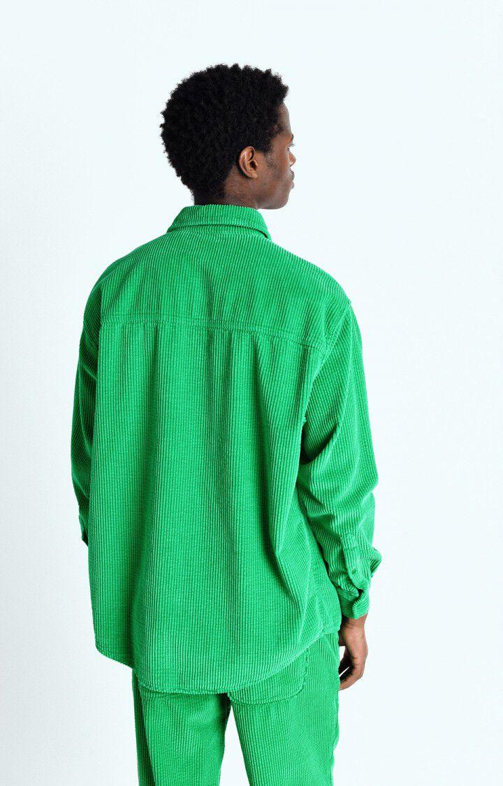 American Vintage Chemise Homme Padow - TREFLE VINTAGE 60 Manches Longues Vert - E25