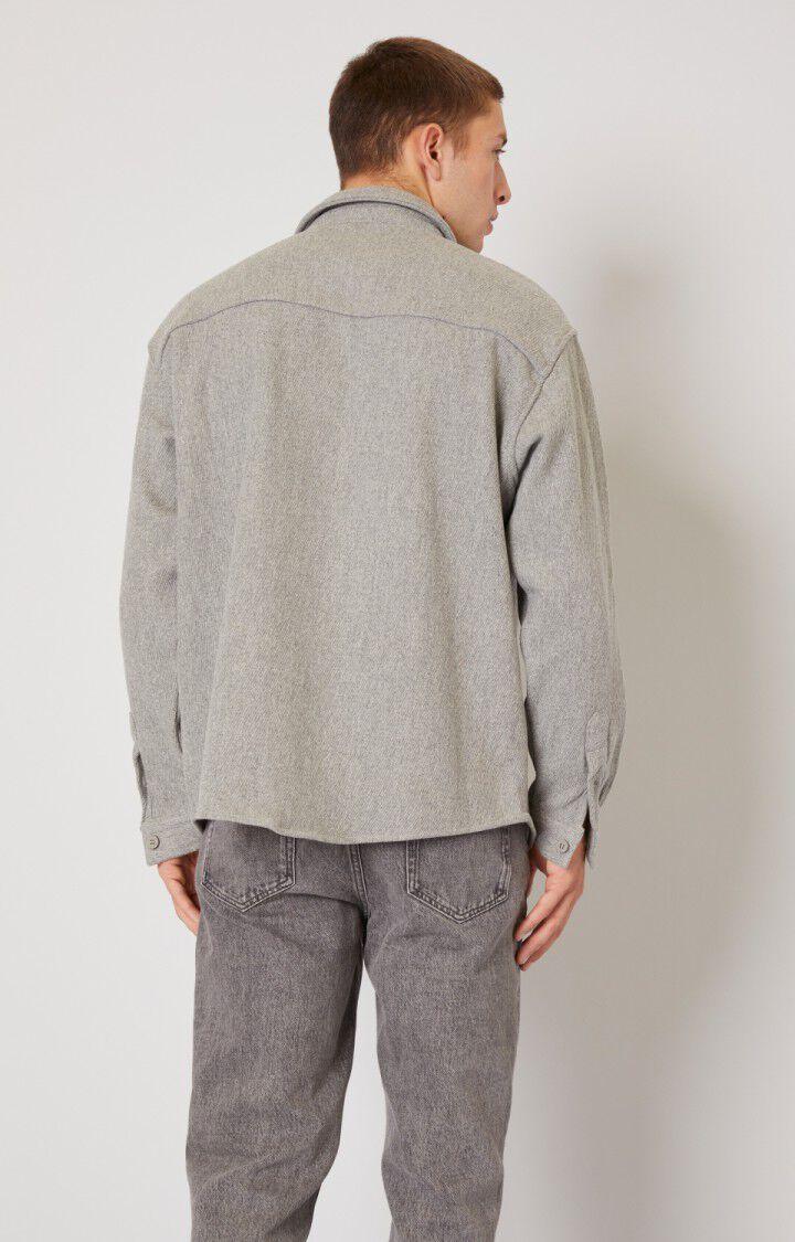 American Vintage Chemise Homme Pylow - GRIS CHINE Manches Longues Gris - E22