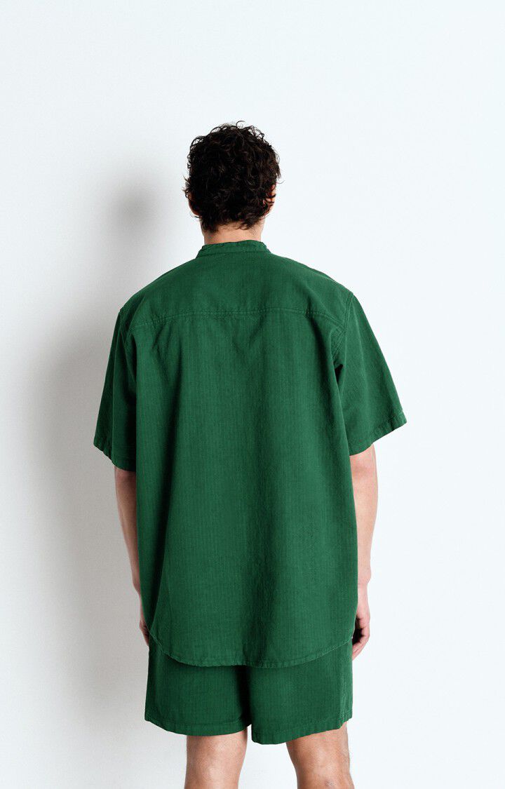 American Vintage Chemise Homme Rygybay - FORET 29 Manches Courtes Vert - E25