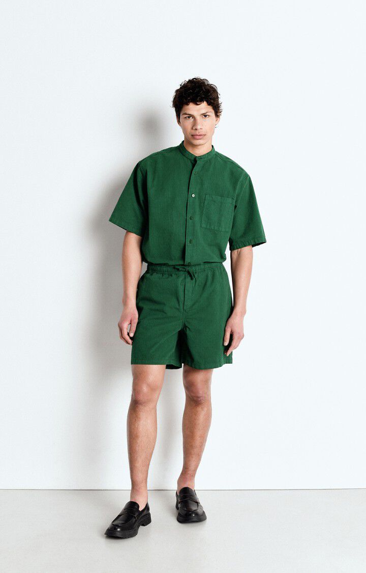 American Vintage Chemise Homme Rygybay - FORET 29 Manches Courtes Vert - E25