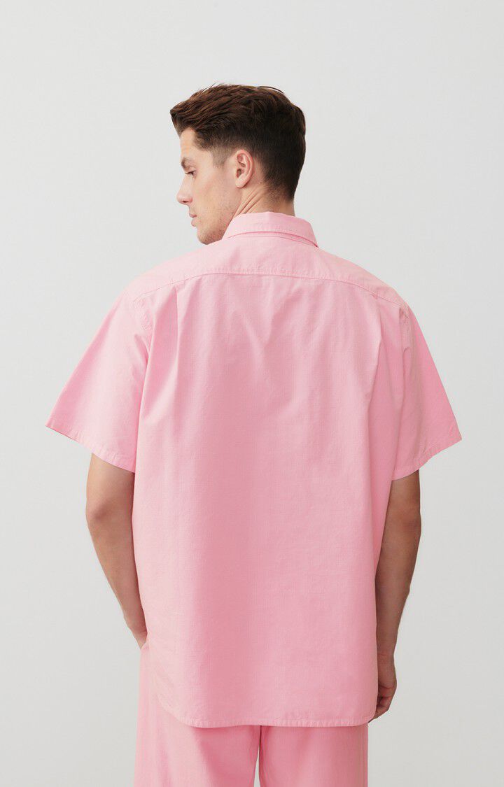 American Vintage Chemise Homme Tysco - CANDY 26 Manches Courtes Rose - E24