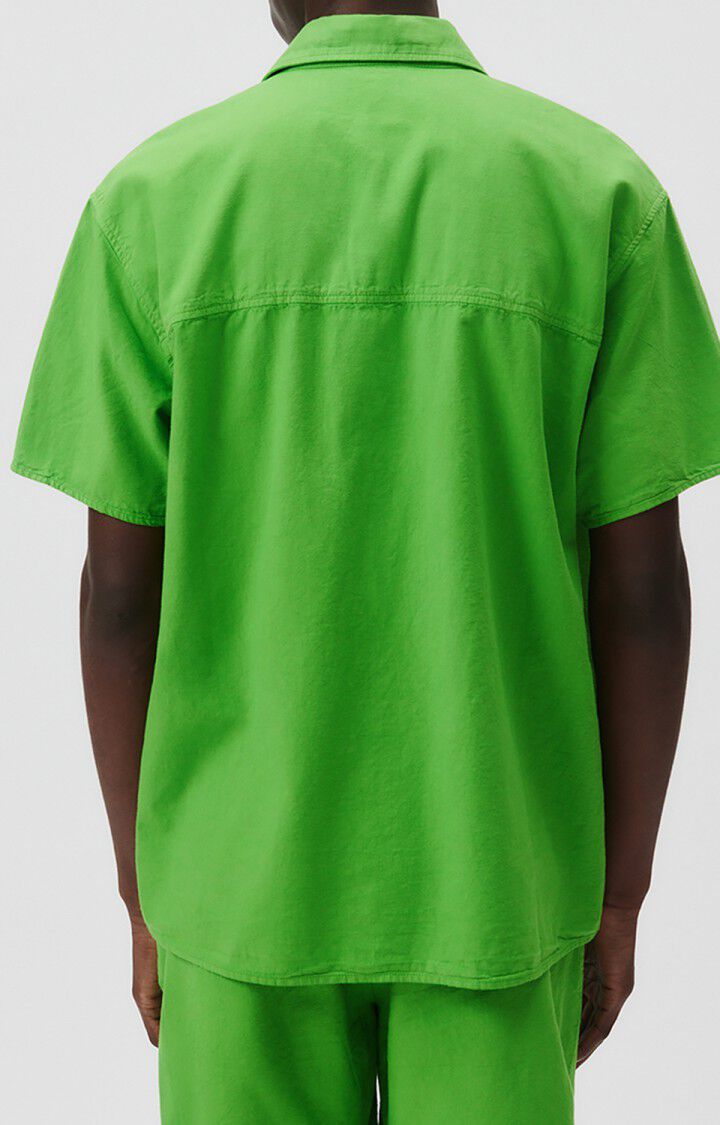 American Vintage Chemise Homme Vaystreet - POMME 23 Manches Courtes Vert - E23