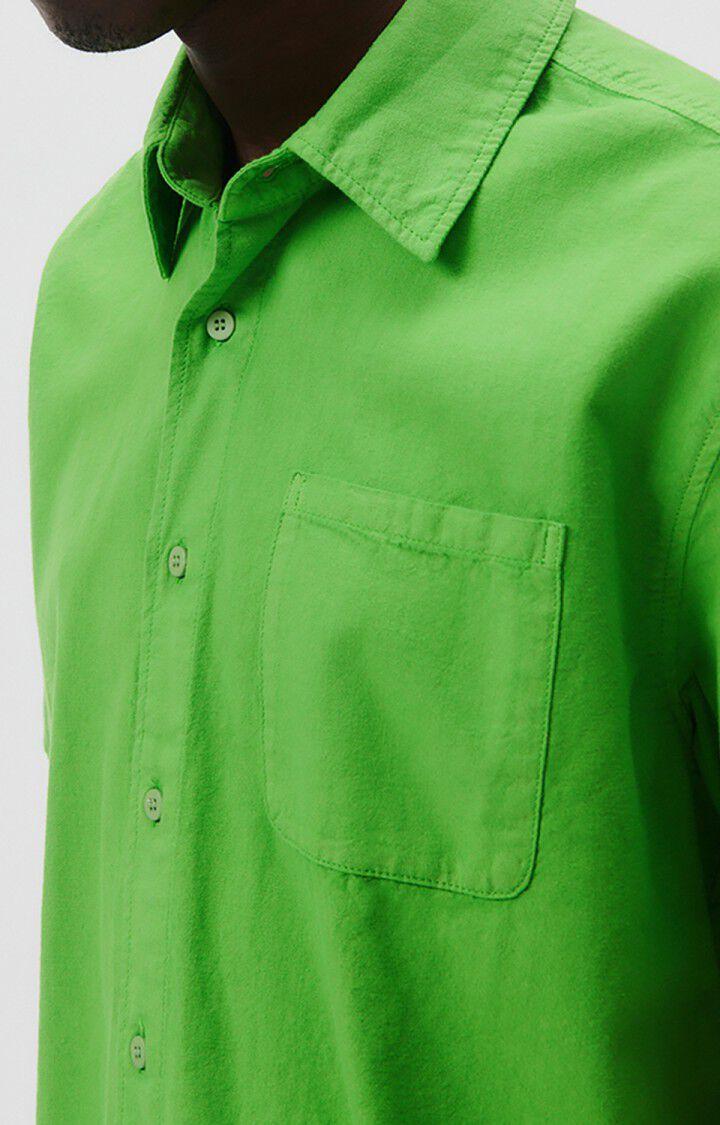 American Vintage Chemise Homme Vaystreet - POMME 23 Manches Courtes Vert - E23