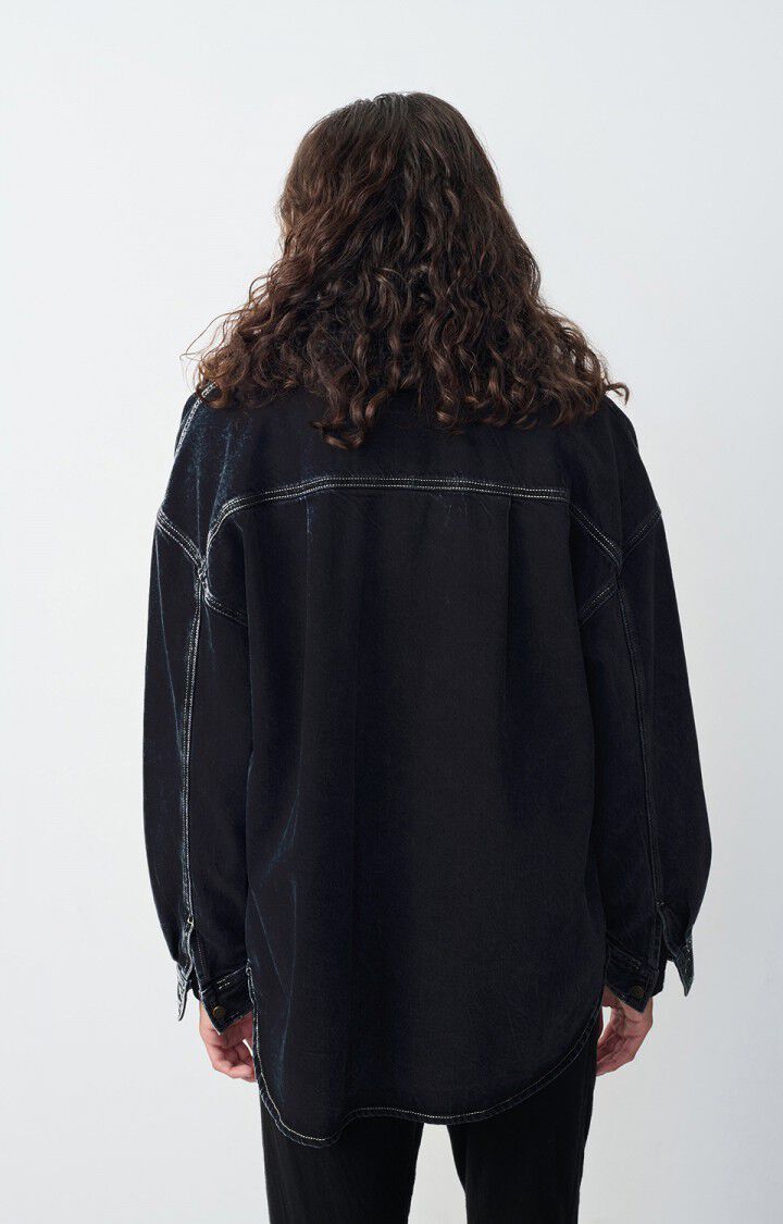 American Vintage Chemise Homme Yopday - BLACK VINTAGE 58 Manches Longues Noir - E25