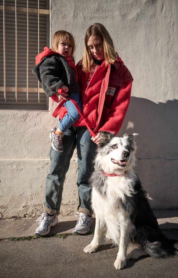 American Vintage Collier Pour Chien La Mutt X AMV - FRAISE Rouge - E25