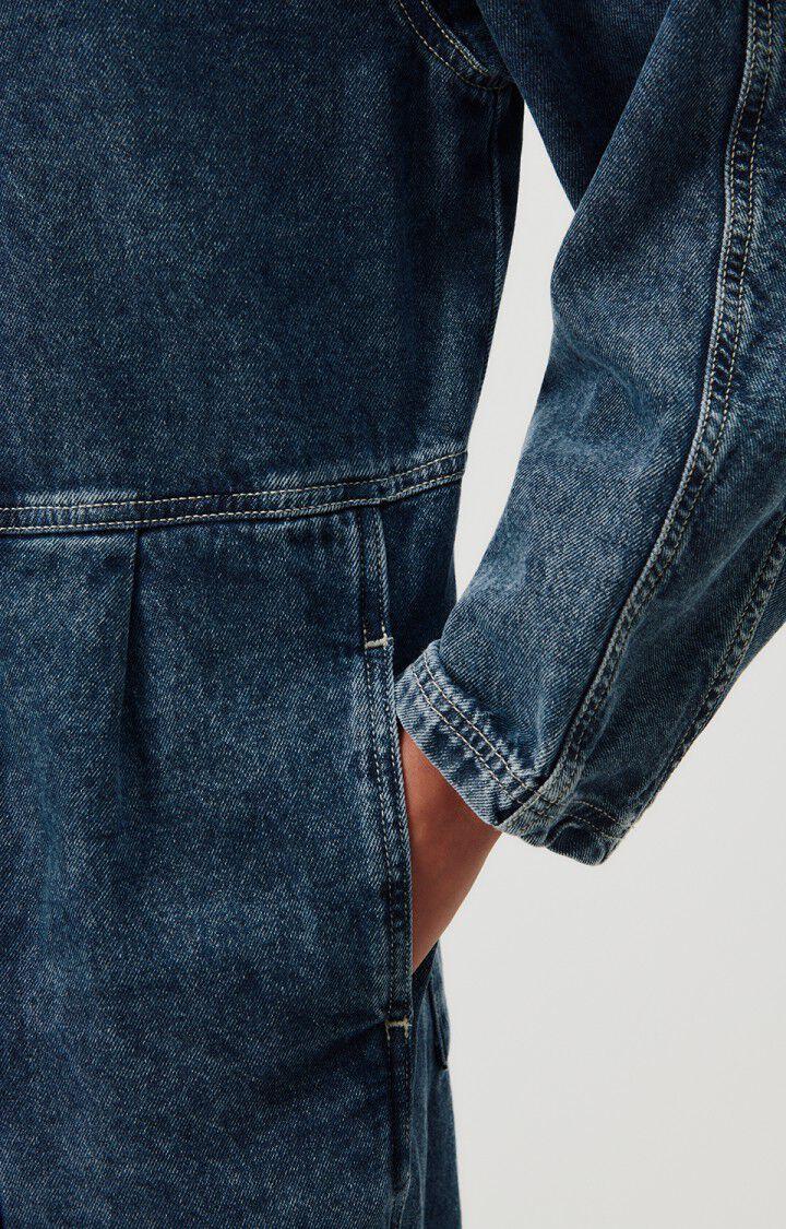 American Vintage Combinaison Femme Astury - STONE 57 Manches Longues Bleu - H23