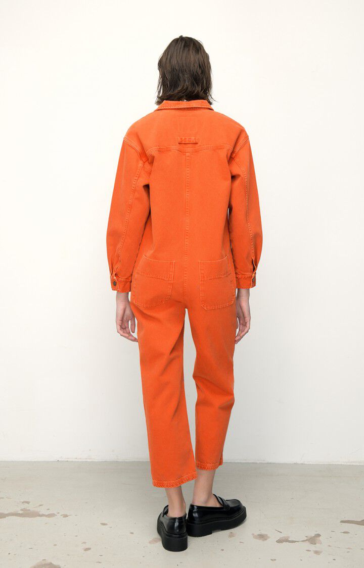 American Vintage Combinaison Femme Datcity - TUILE VINTAGE Manches Longues Orange - E22