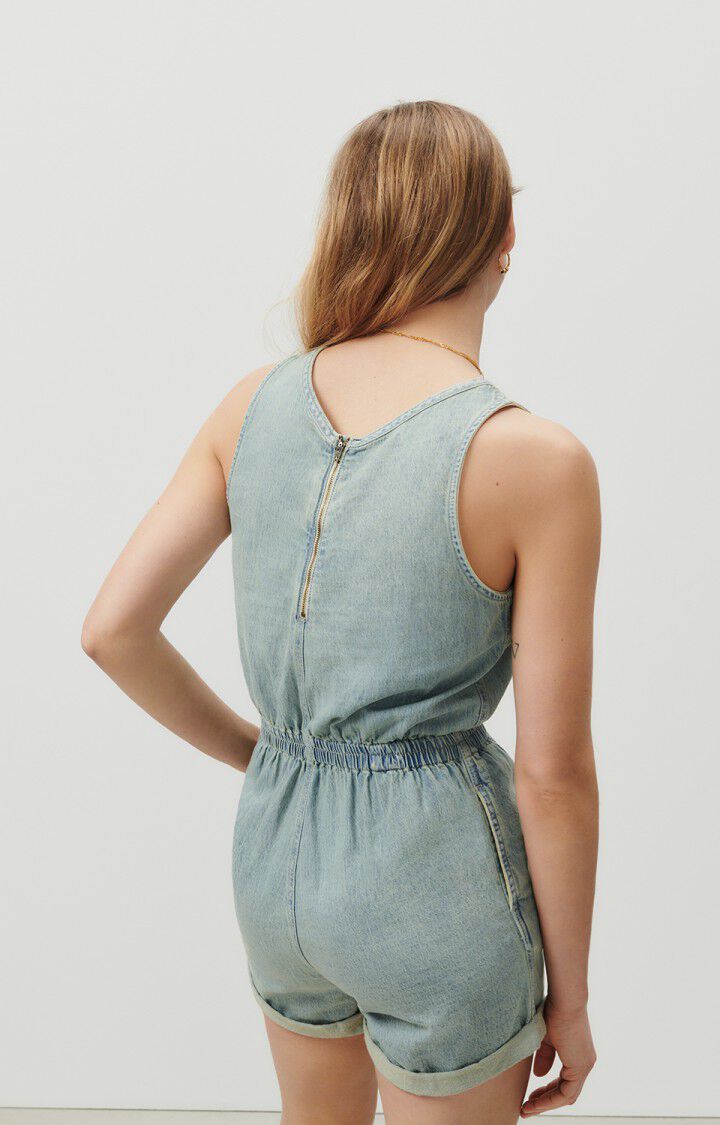 American Vintage Combinaison Femme Fybee - DIRTY Sans Manches Bleu - E23B