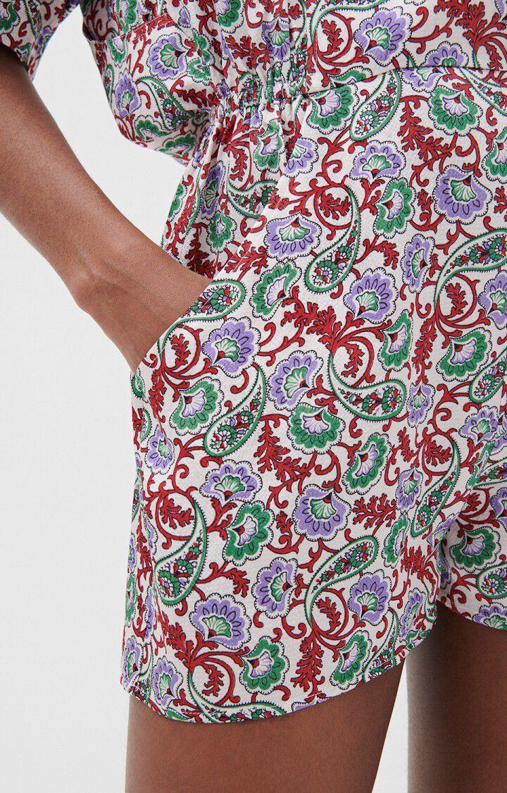 American Vintage Combinaison Femme Gintown - BERNADETTE Manches Courtes Rouge - E21