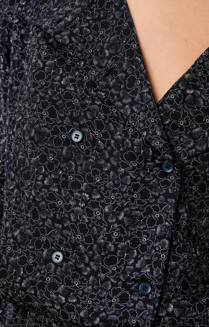 American Vintage Combinaison Femme Gintown - JOSEPHINE Manches Courtes Noir - E21