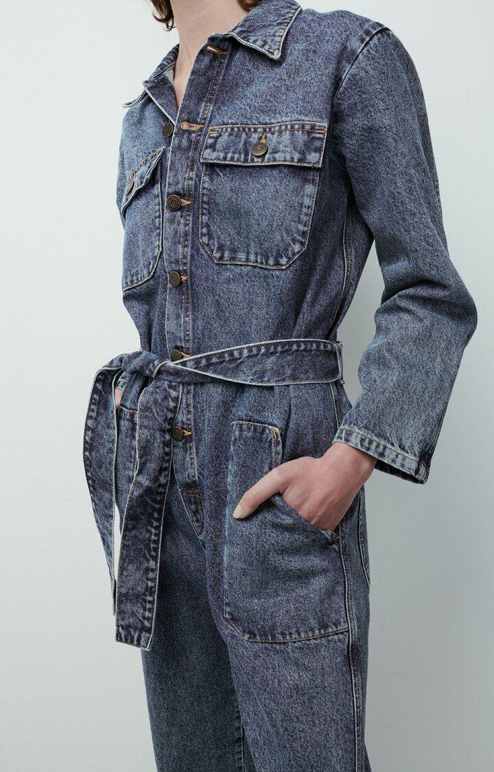 American Vintage Combinaison Femme Ivagood - BLUE STONE Manches Longues Bleu - H22