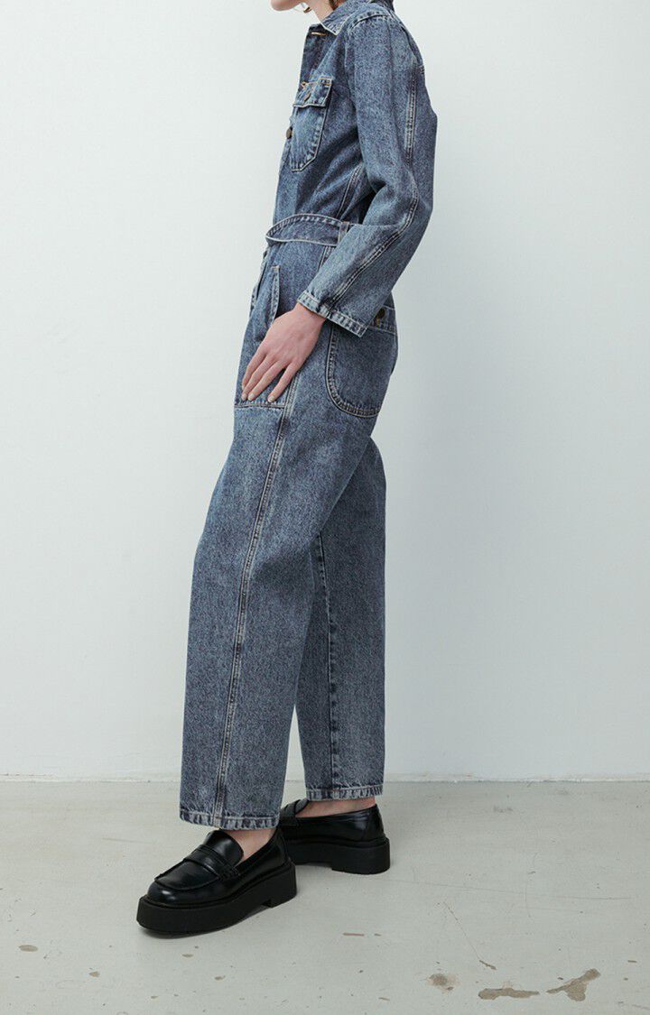 American Vintage Combinaison Femme Ivagood - BLUE STONE Manches Longues Bleu - H22