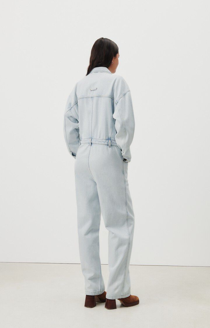 American Vintage Combinaison Femme Joybird - WINTER BLEACHED 54 Manches Longues Bleu - E24
