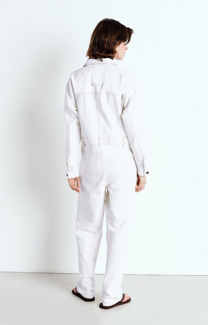 American Vintage Combinaison Femme Jozastreet - OFF WHITE 54 Manches Longues Blanc - E25